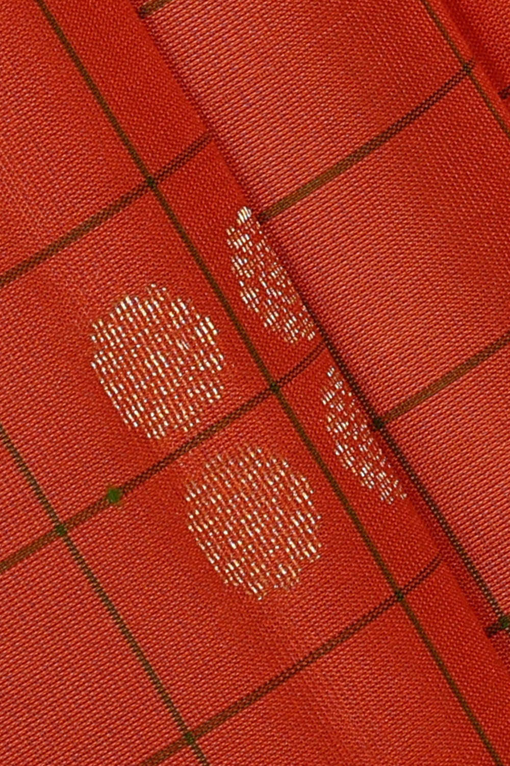 Image of Kanchipattu Dark Peach Brocade Saree